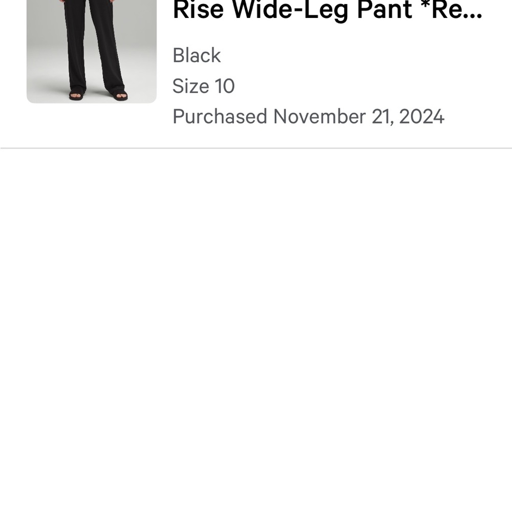 lululemon athletica Black Wide-Leg Pants - Picture 11 of 11